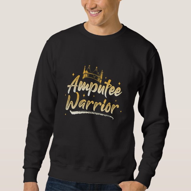 Sweatshirt Amputee Humor Winning Leg Arm  Recovery (Devant)