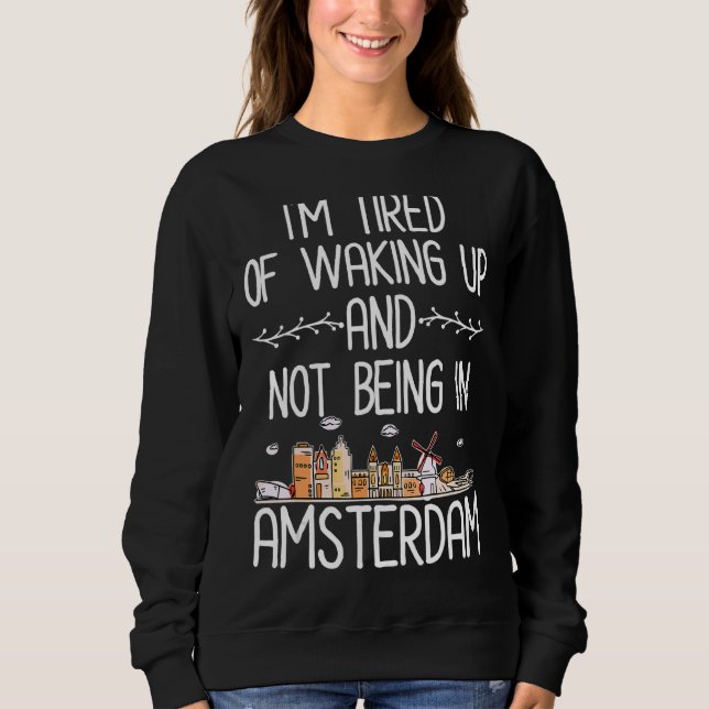 Sweatshirt Amsterdam Traveller (Devant)