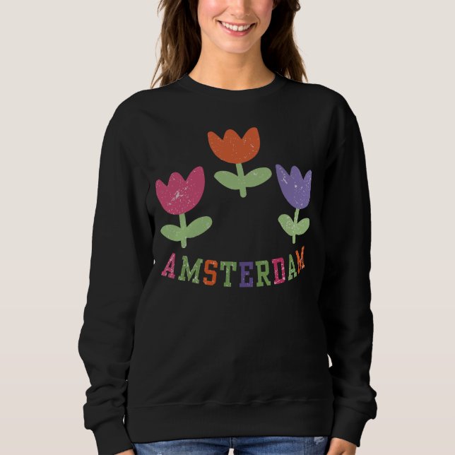 Sweatshirt Amsterdam Tulips (Devant)
