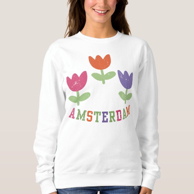 Sweatshirt Amsterdam Tulips (Devant)