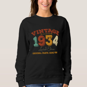 Sweatshirt Amusant 91 ans 1934 Vintage 91e anniversaire Cadea