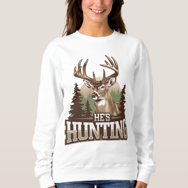 Sweatshirt Amusant Abandon De Chasse Femme (Devant)