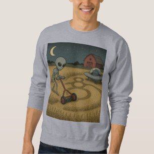 Sweatshirt Amusant alien de l'espace ufo cycle de culture sci