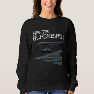 Sweatshirt Amusant American Military Aviation SR-72 Blackbird