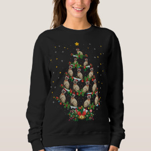 Sweatshirt Amusant Amoureux des chats siamais Noël Cadeau Sia