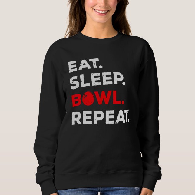 Sweatshirt Amusant Bowling Art Pour Hommes Femmes Bowling Pla (Devant)
