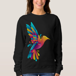 Sweatshirt Amusant coloré conception de colibri, soutien anim