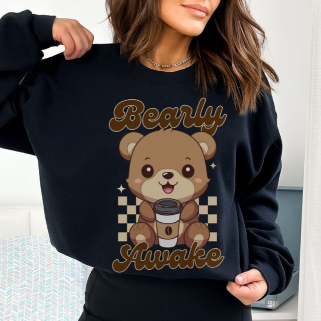Sweatshirt Amusant Cute Bear Coffee Pun (Créateur téléchargé)