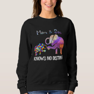 Sweatshirt Amusant Eléphant Autisme Mère Et Fils Ne Connaît P