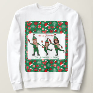 Sweatshirt Amusant Elf Votre Famille Douille de Noël