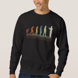 Sweatshirt Amusant Flûte Player Evolution Flutist Retro Vinta