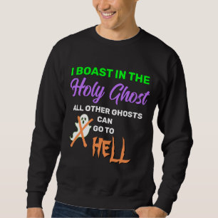 SWEATSHIRT AMUSANT, JE ME CACHE DANS LE SAINT-GHOST