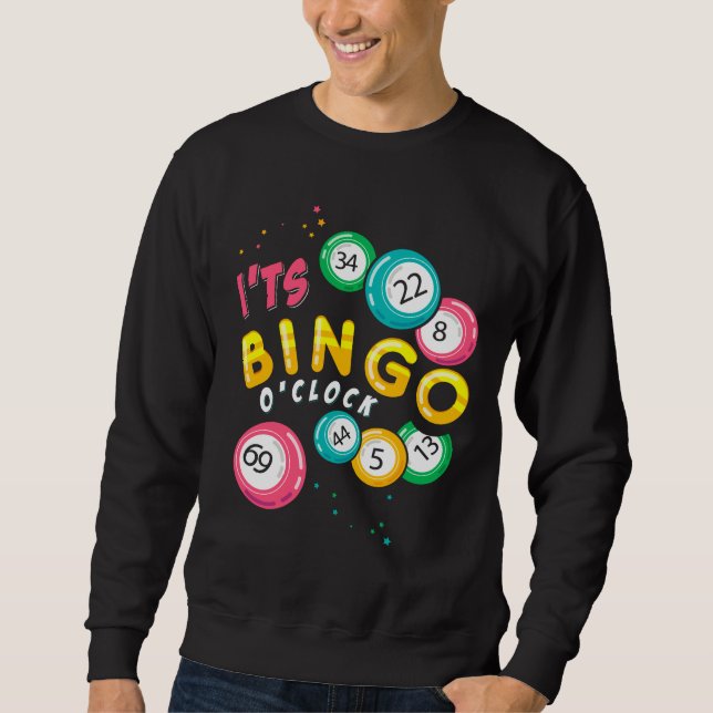 Sweatshirt Amusant Joueur de Bingo Humour (Devant)