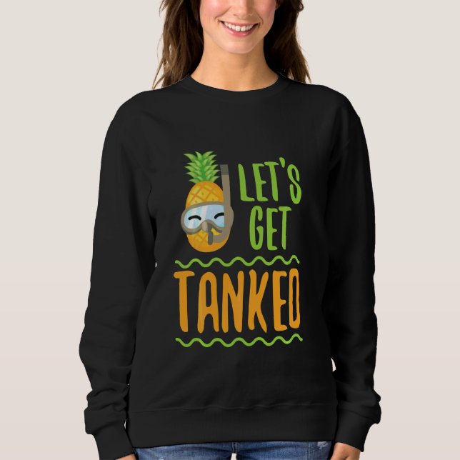 Sweatshirt Amusant Laissons S'Accumuler Plongée Plongée Avec  (Devant)
