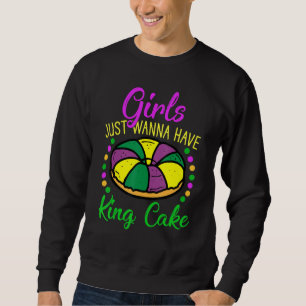 Sweatshirt Amusant Mardi Gras Fête Filles Juste Veux-Il Avoir