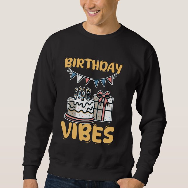 Sweatshirt Amusant Mari Anniversaire Vibe Anniversaire G (Devant)