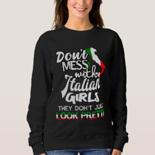 Sweatshirt Amusant ne pas faire le désordre avec les filles i