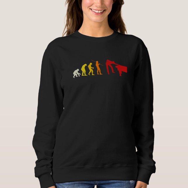 Sweatshirt Amusant Pool Billard Joueur Évolution Billard Bal (Devant)