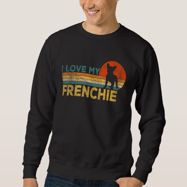 Sweatshirt Amusant propriétaire français de Bulldog Frenchie  (Devant)