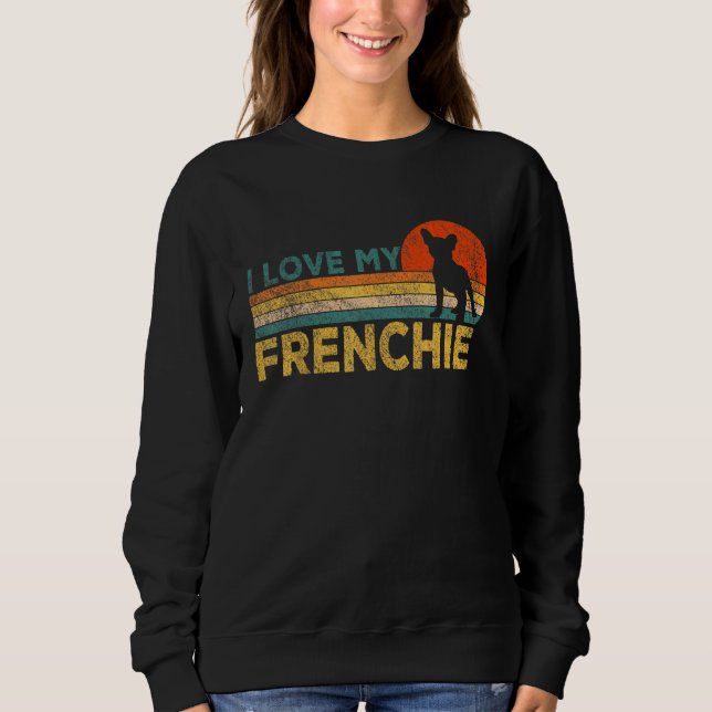 Sweatshirt Amusant propriétaire français de Bulldog Frenchie  (Devant)