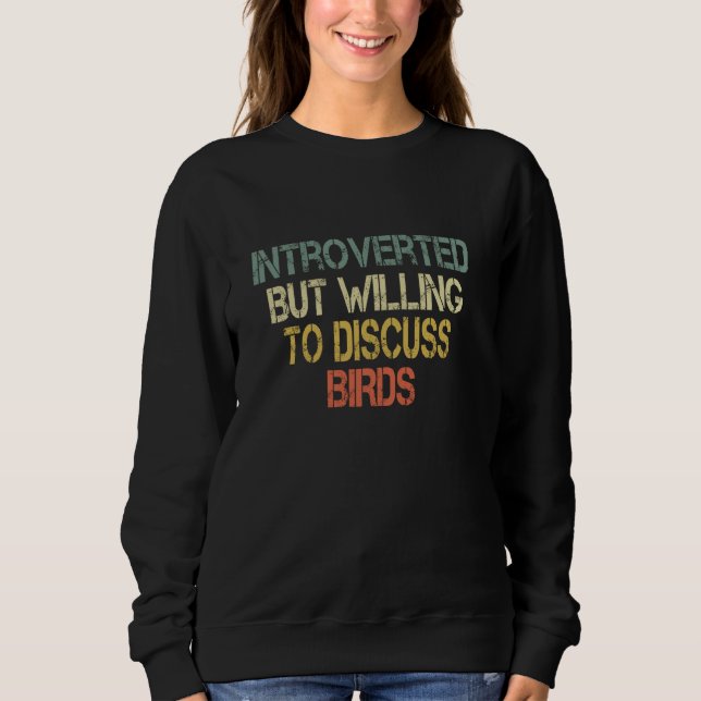 Sweatshirt Amusant Rétro Sarcastique Introduire Mais Prêt À D (Devant)