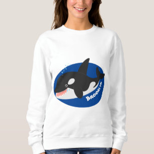 Sweatshirt Amusante baleine orque mignonne dessin animé