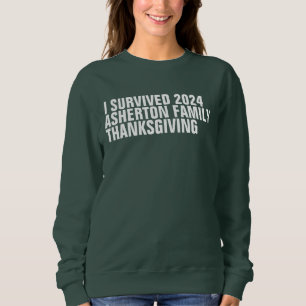 Sweatshirt Amusante coutume Famille Thanksgiving