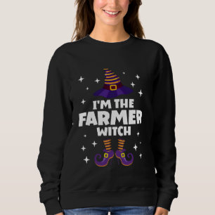 Sweatshirt Amusante Farmer Sorcière Famille Correspondant Hal
