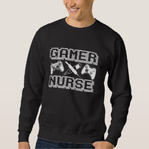 Sweatshirt Amusante Joueuse Pour Hommes Femmes Cool Infirmièr