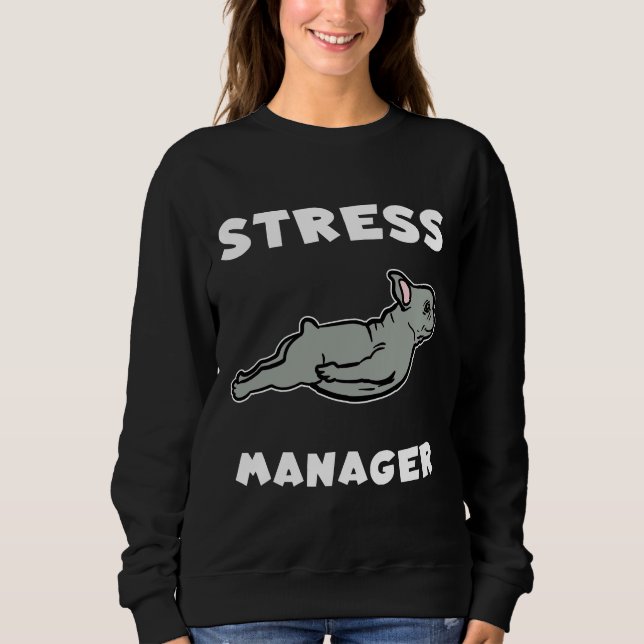 Sweatshirt Amusants Buldog français (Devant)