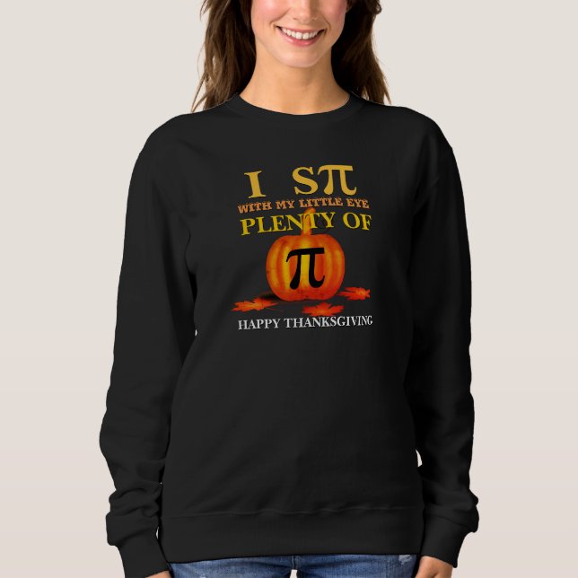 Sweatshirt Amusants J'ESPIONNE CITROUILLE PIE Thanksgiving (Devant)
