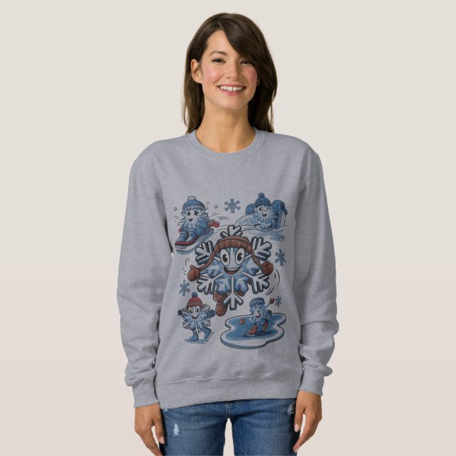 Sweatshirt Amusement d'hiver (Devant entier)