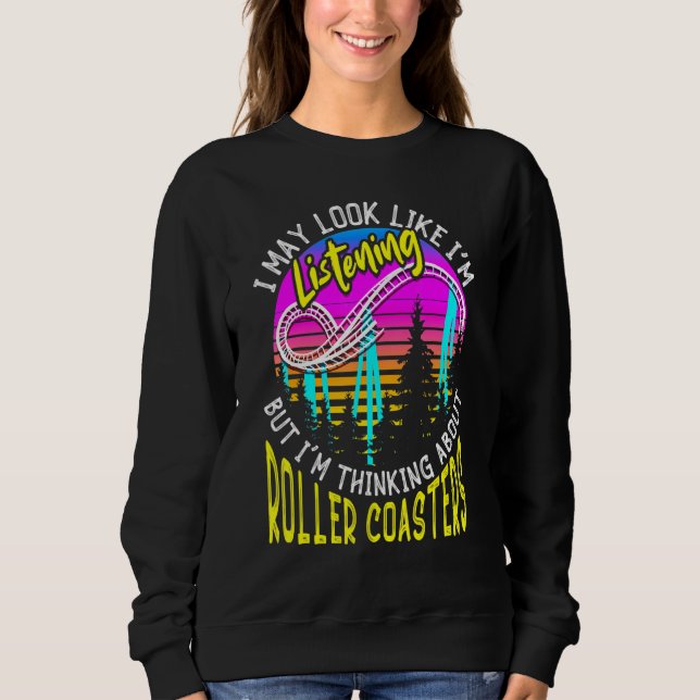 Sweatshirt Amusement Park Pensez à Roller Dessous de verre (Devant)