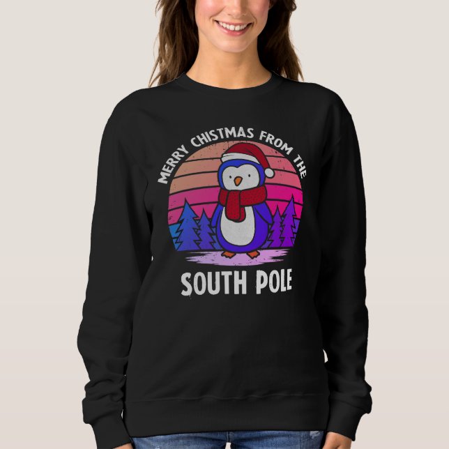 Sweatshirt Amusez-vous en riant avec ce drôle de tee de Noël  (Devant)