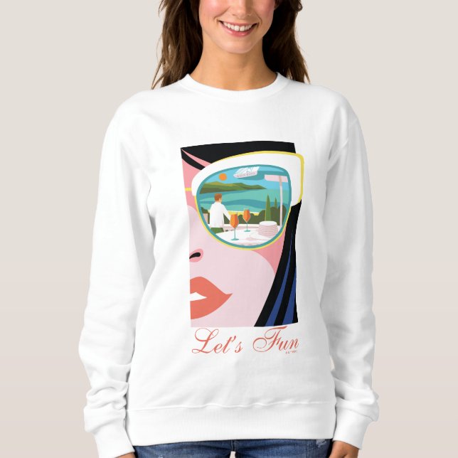Sweatshirt Amusons-nous - Le Lotus Blanc (Devant)