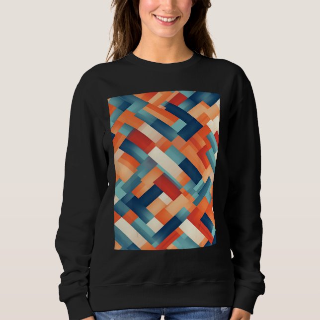 Sweatshirt An minimalistic optical abstract oil painting (Devant)