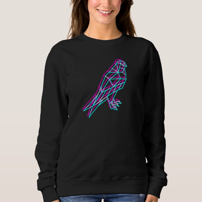 Sweatshirt Anagle électronique souple en polygone esthétique (Devant)