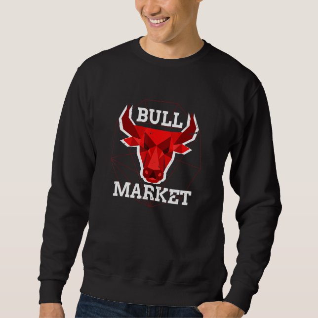 Sweatshirt Analyse graphique en cristaux de marché Bull Crypt (Devant)