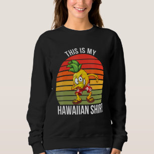 Sweatshirt Ananas Hawaiian Tropical Sunset