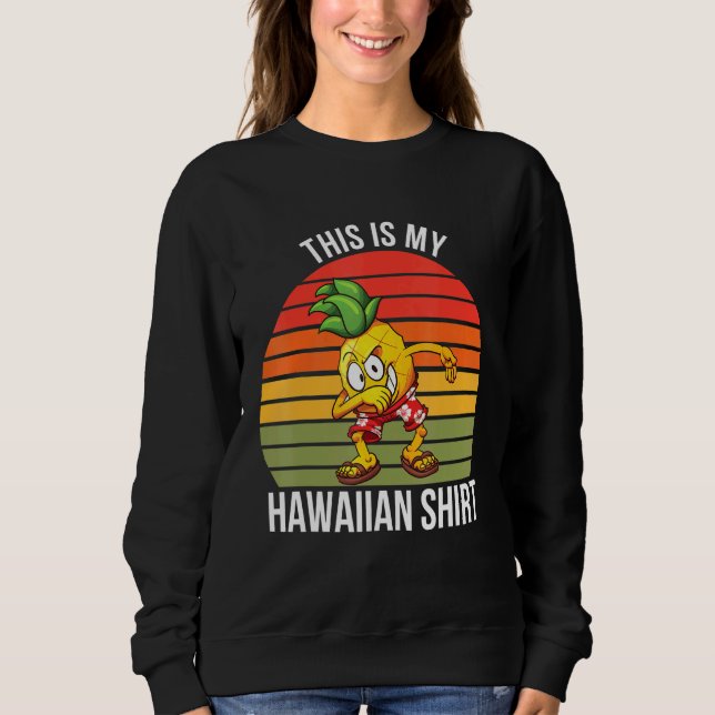 Sweatshirt Ananas Hawaiian Tropical Sunset (Devant)