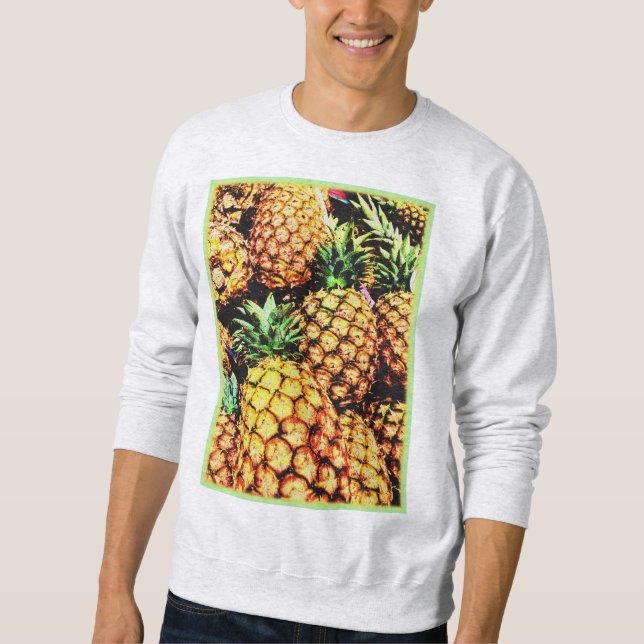 Sweatshirt "Ananas" Jolie photo. Commandez dès maintenant  (Devant)