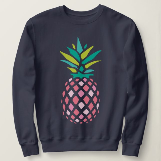 Sweatshirt Ananas rose (Design devant)