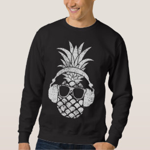 Sweatshirt Ananas vintage Hawaiian Aloha Beach Cockt aux frui