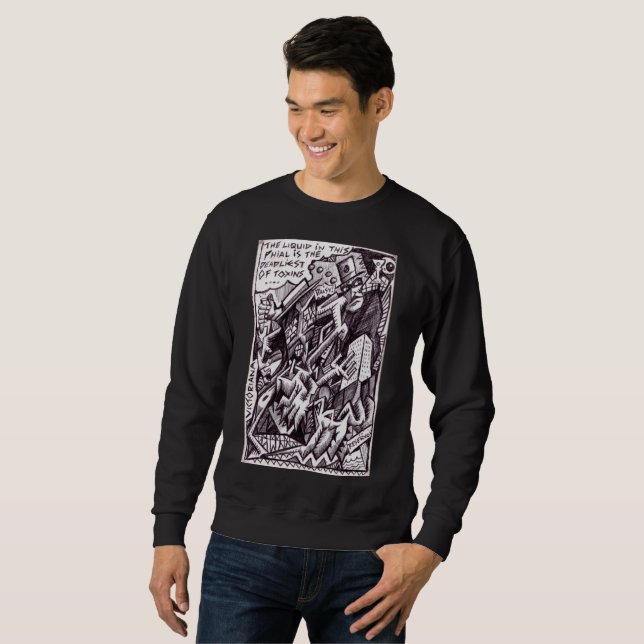 Sweatshirt Anarchiste en général (Devant entier)