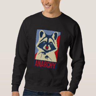 Sweatshirt Anarchy Trash Panda Raccoon Design animal