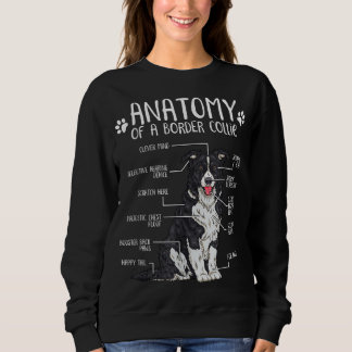 Sweatshirt Anatomie amusante Bordure Collie Amoureux des chie