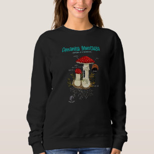 Sweatshirt Anatomie des champignons Mycologie du fouet des ch