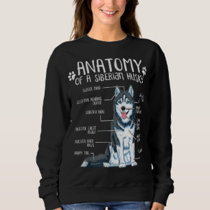 Sweatshirt Anatomie drôle Sibérie Husky Amoureux des chiens
