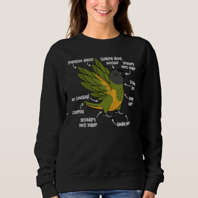 Sweatshirt Anatomie du perroquet au Sénégal (Devant)