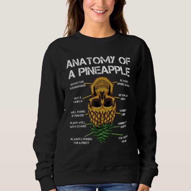 Sweatshirt Anatomie D'Un Ananas À Ananas À Ananas (Devant)